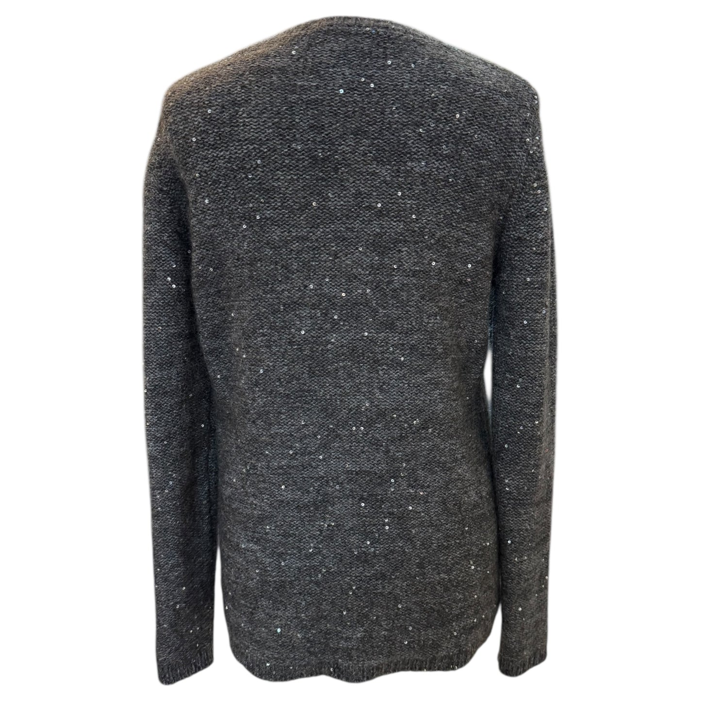 Max Mara Grey Sequin Sweater - 10/12