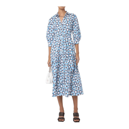 Marella Danae Blue Printed Dress - 12