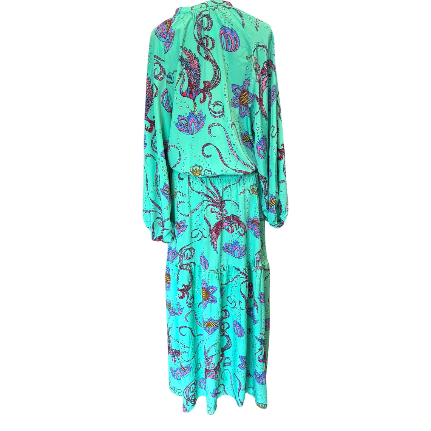 Stardust Turquoise Patterned Dress - 16