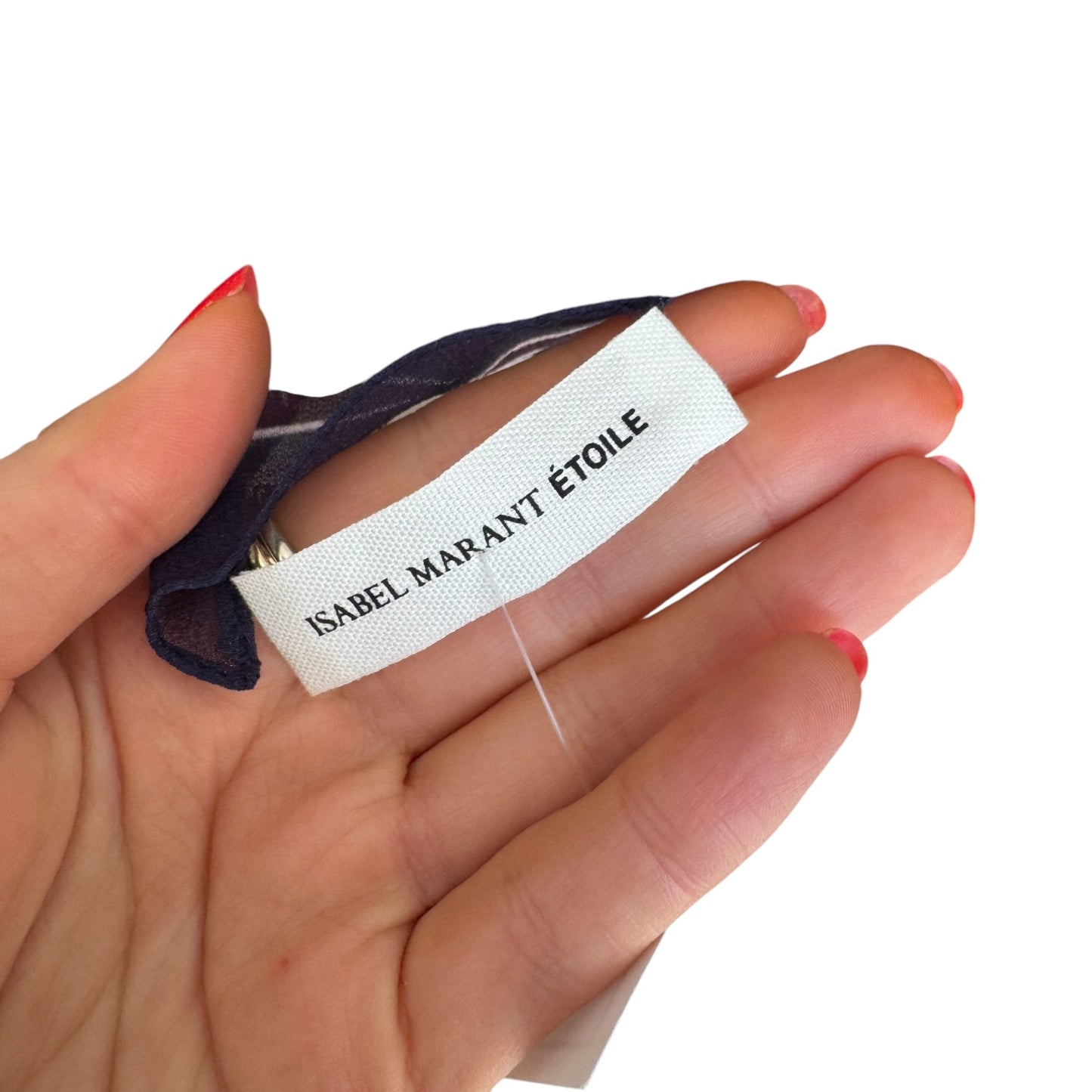 Isabel Marant Navy and Burgundy Scarf