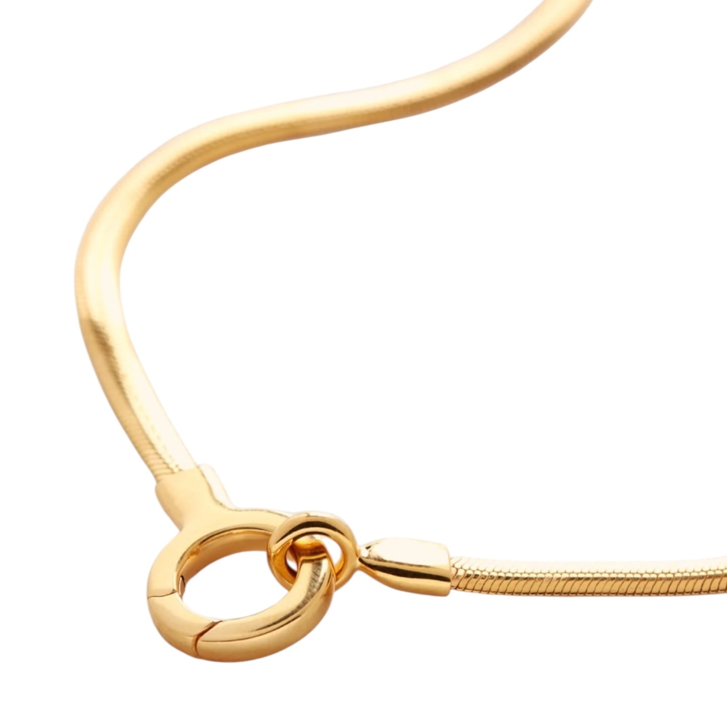 Monica Vinader Snake Chain Necklace 18in in 18k Gold Vermeil