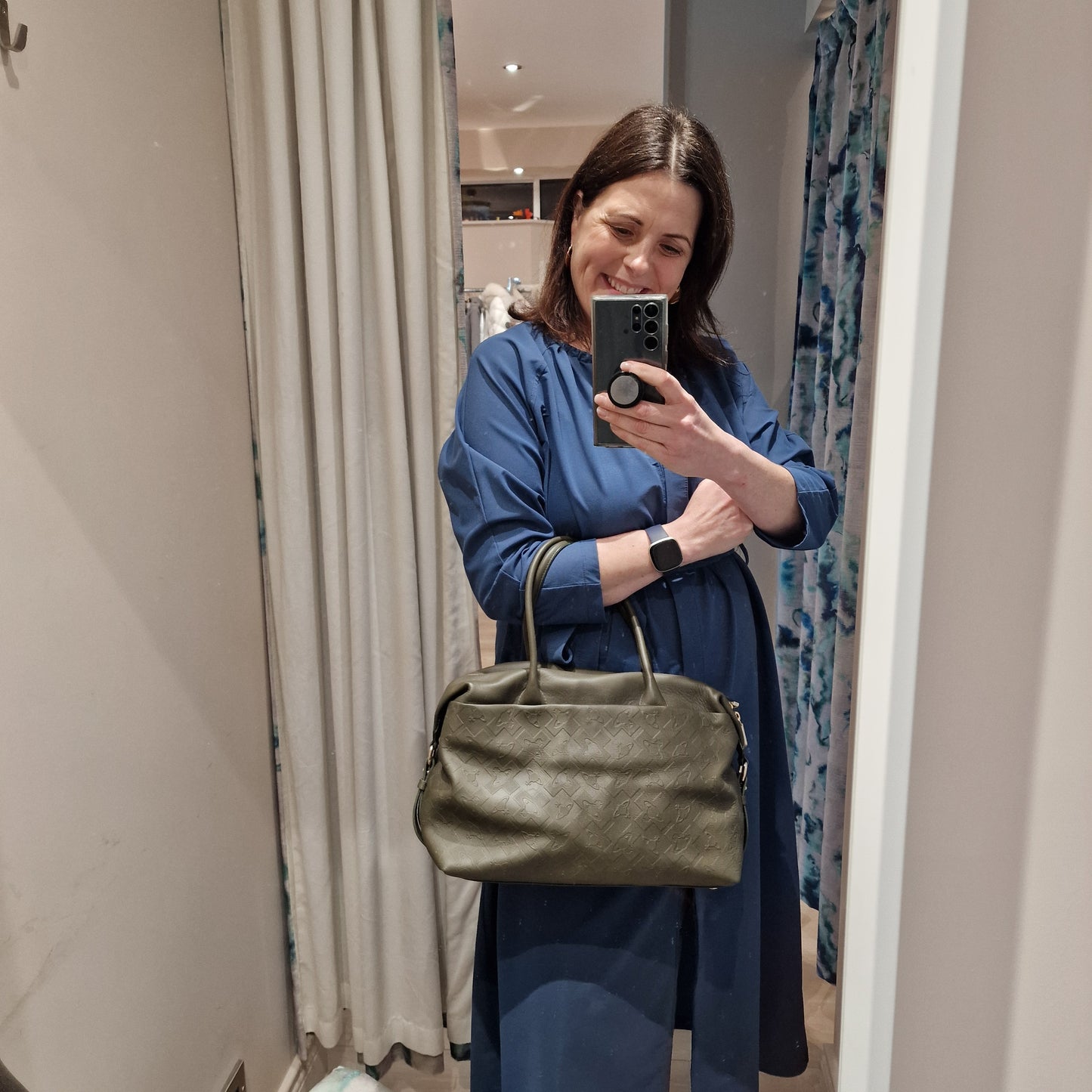 Vivienne Westwood Khaki leather handbag