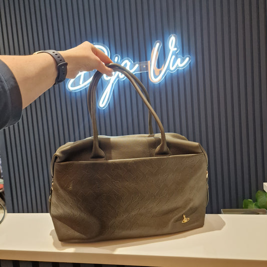Vivienne Westwood Khaki leather handbag