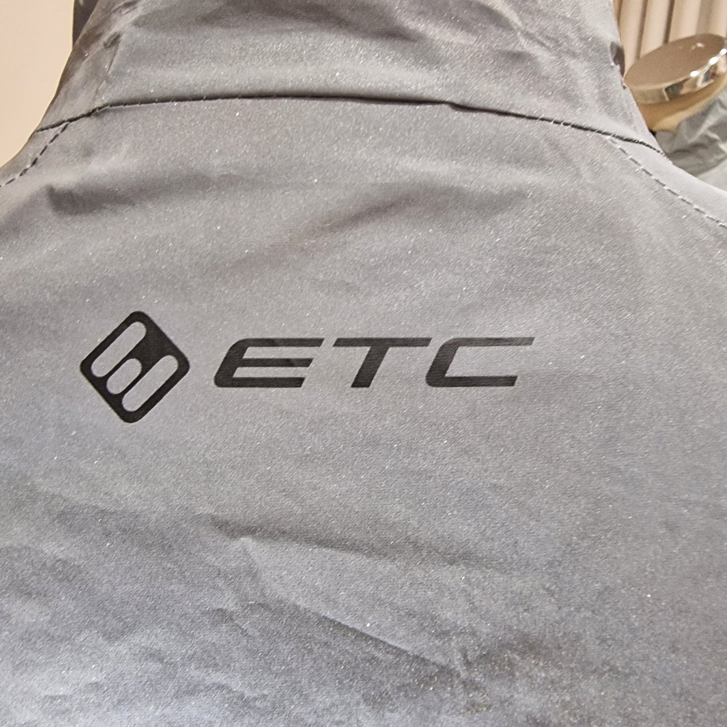 ETC Grey Refective Rain Jacket, Size 10/12