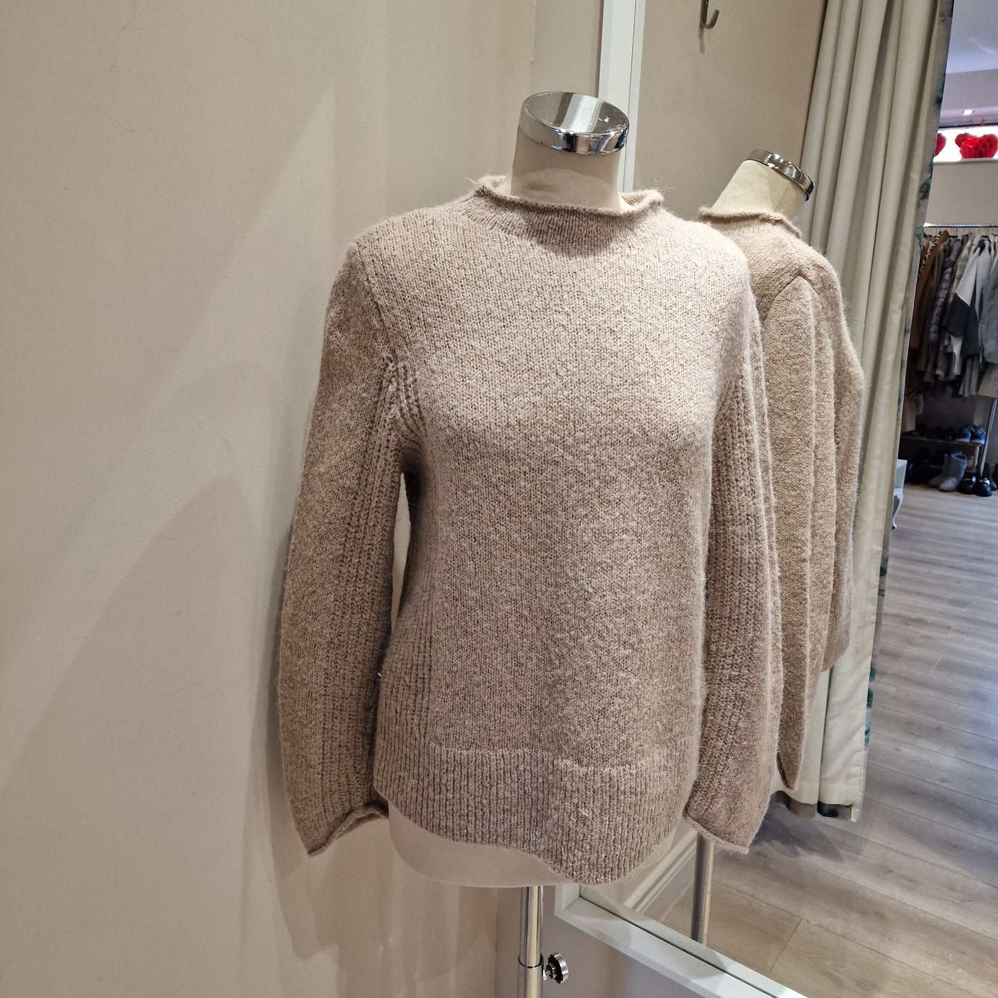 Cos Beige Wool Sweater, Size S/UK 10-12