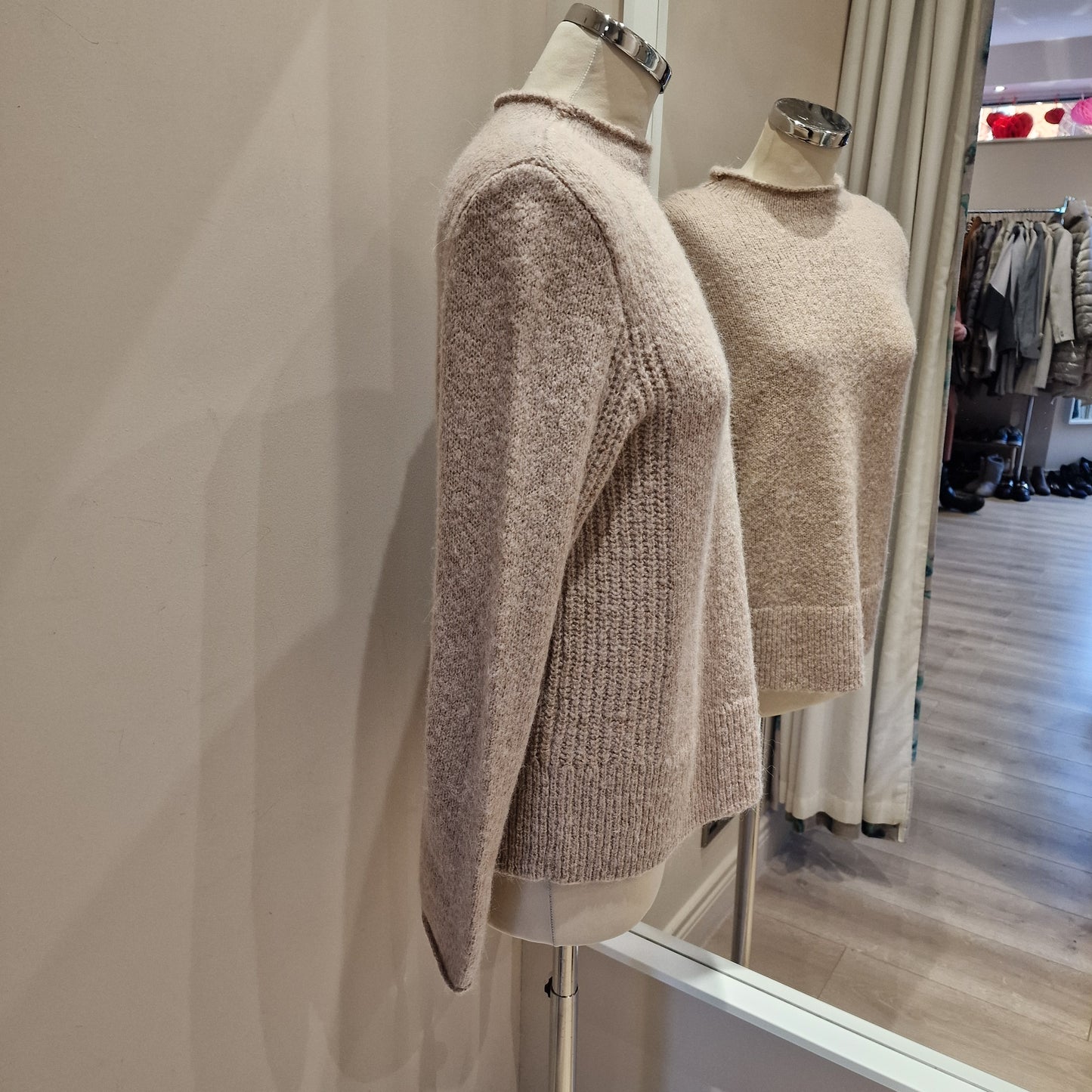 Cos Beige Wool Sweater, Size S/UK 10-12