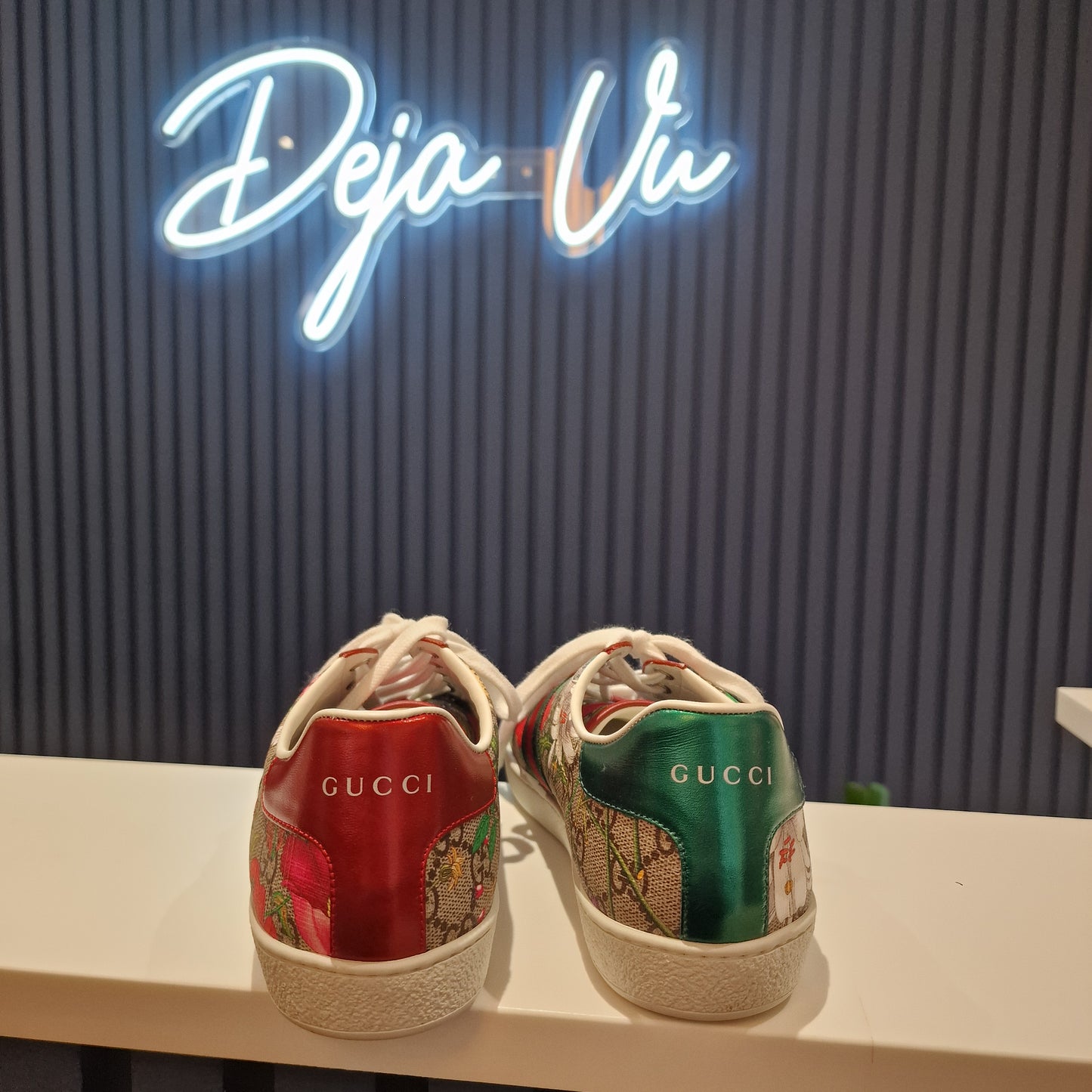 Gucci Floral Trainers, Size 40/UK 7