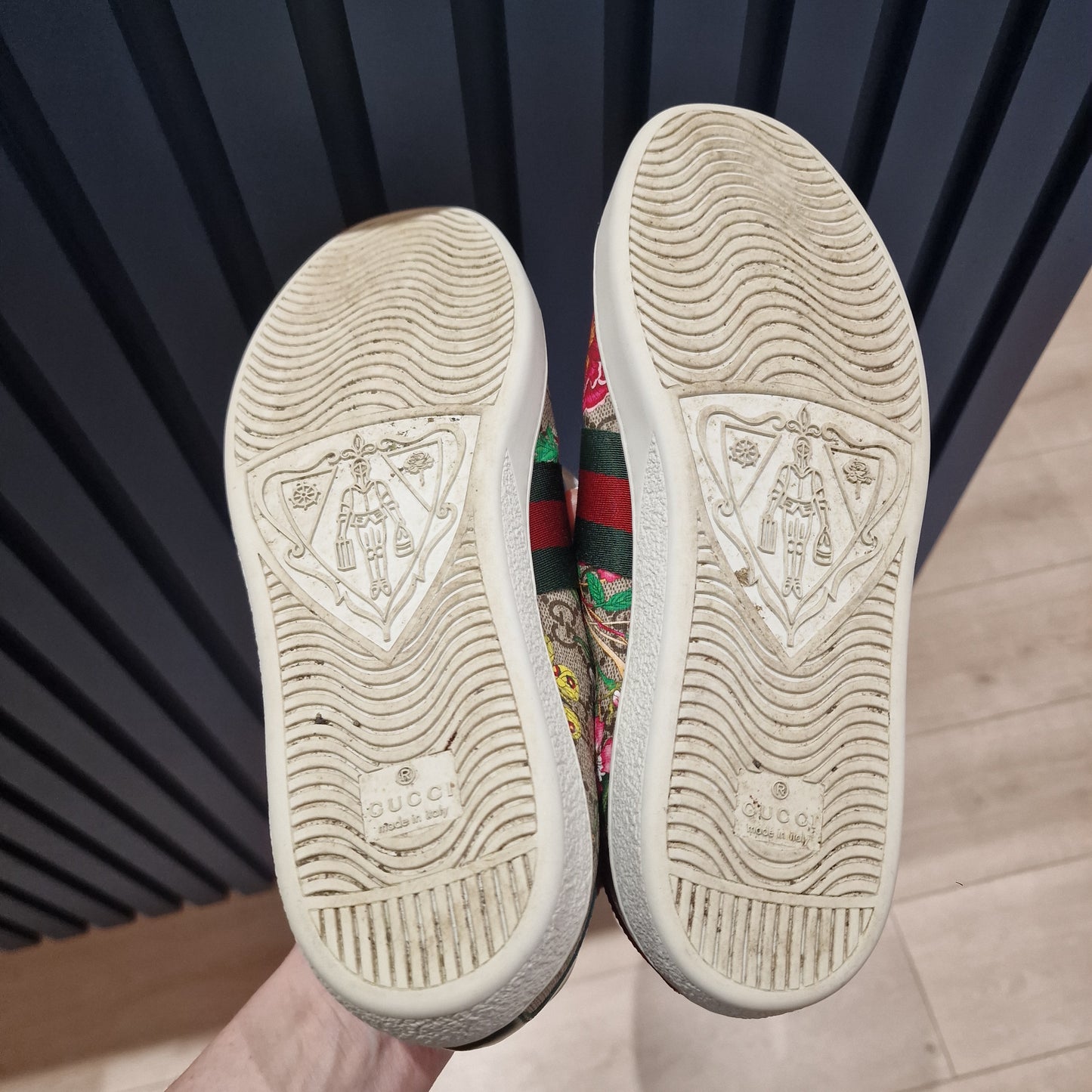 Gucci Floral Trainers, Size 40/UK 7