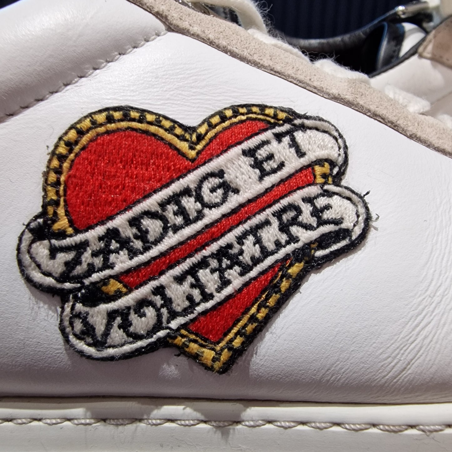 Zadig Et Voltaire White Trainers, size 41/UK 7.5