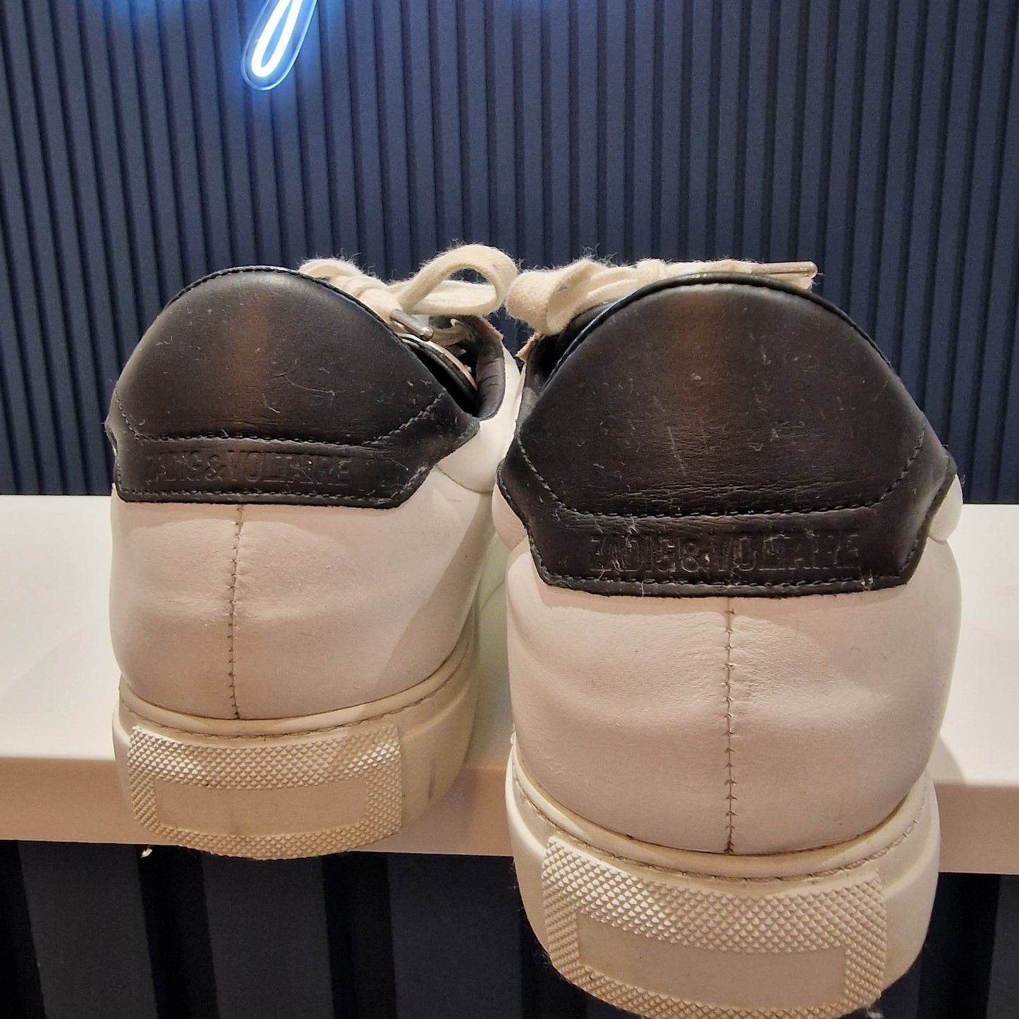 Zadig Et Voltaire White Trainers, size 41/UK 7.5