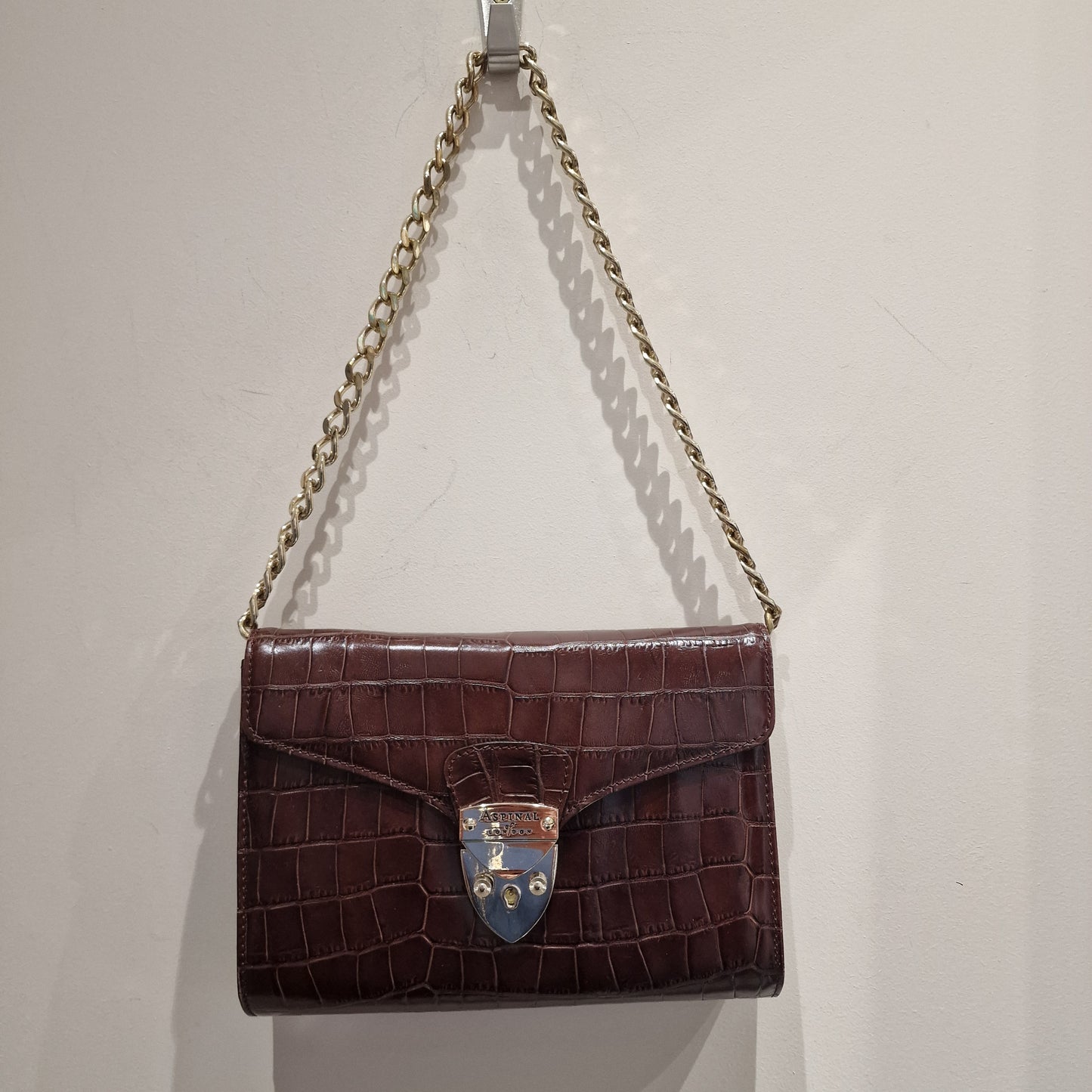 Aspinal of London Brown Leather Bag