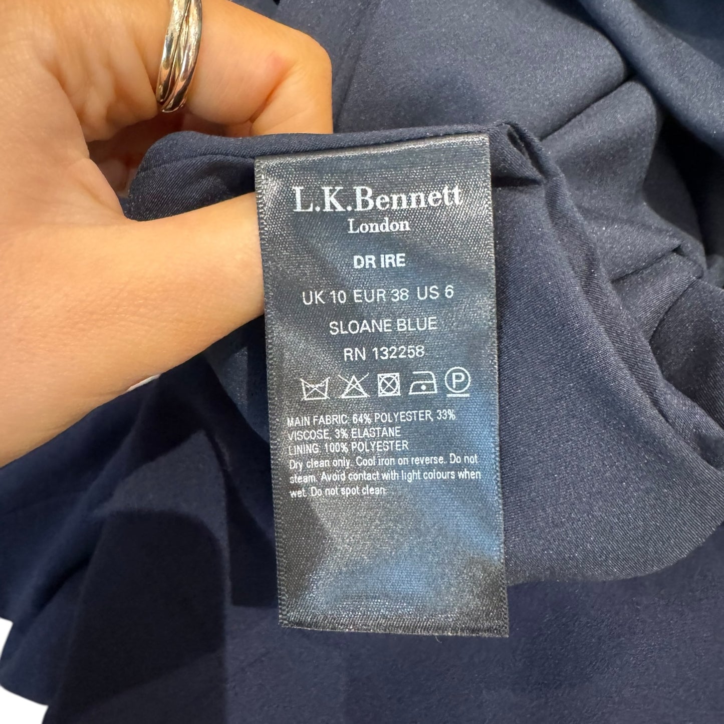 LK Bennett Navy Dress - 10