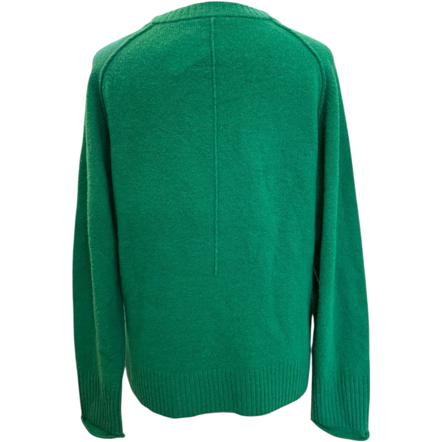 Jigsaw Green and Pink Merino Wool Mine Slogan Jumper - 8