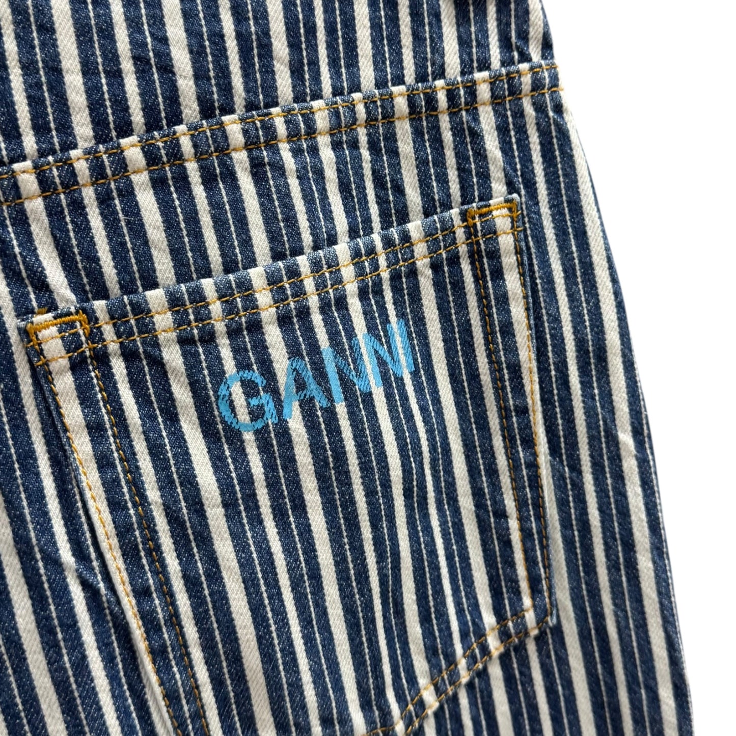 Ganni Stripe Denim Jeans - 12