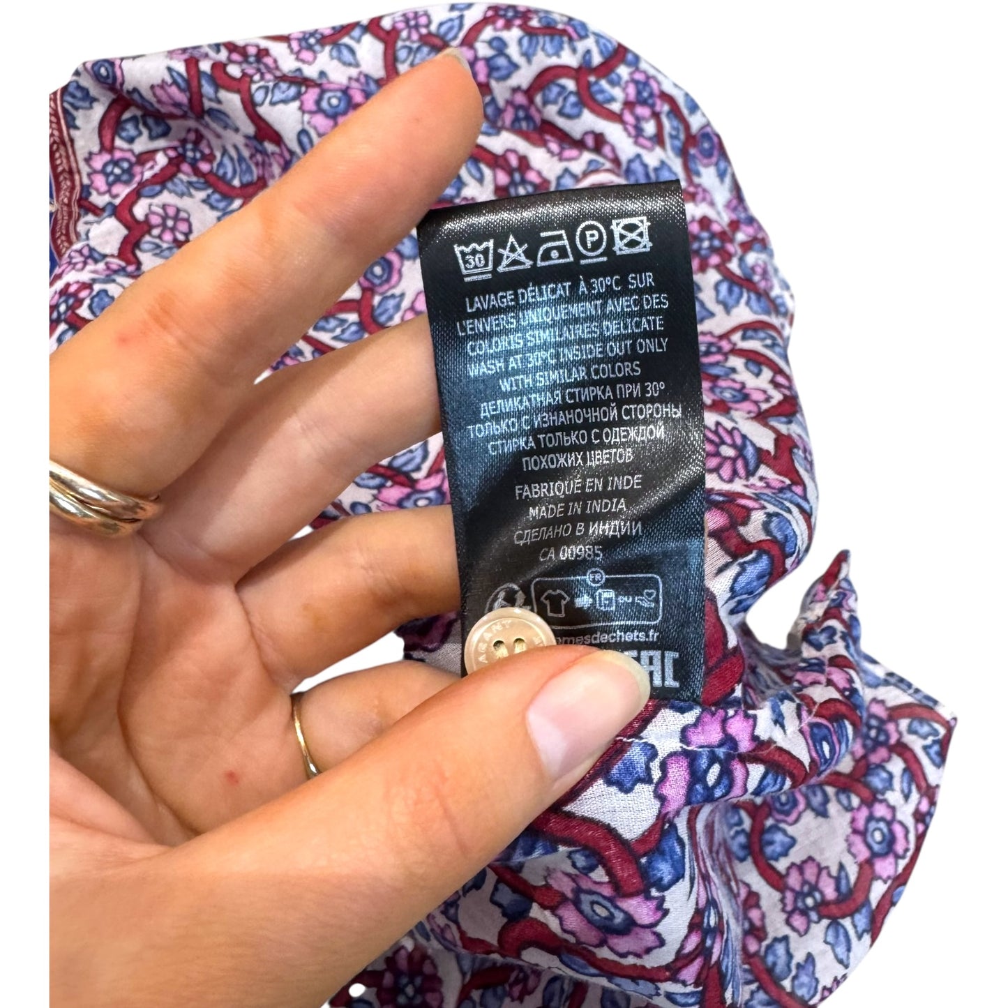 Isabel Marant Salika Purple Cotton Top - 10