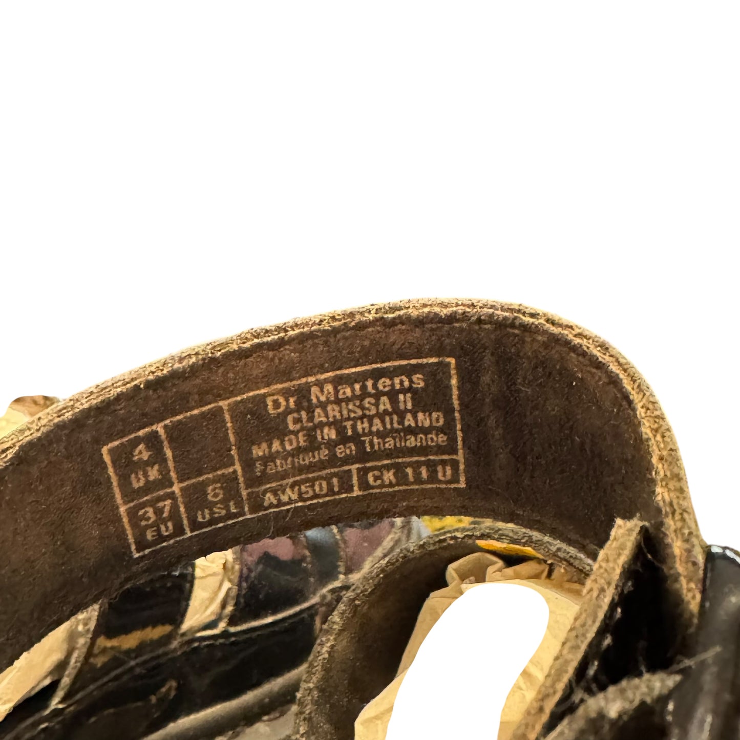 Dr Martens Black Patent Leather 'Clarissa II' Sandals - 4/37
