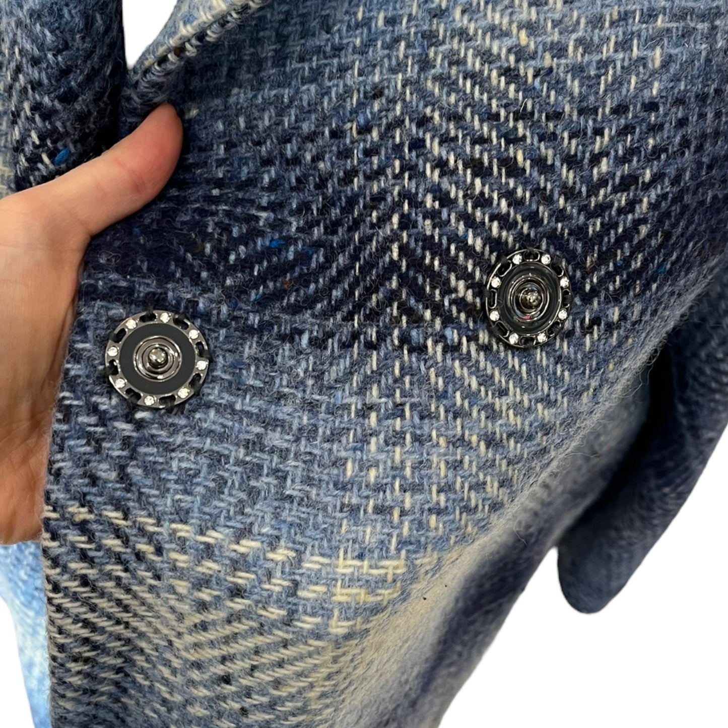 Avoca Blue Tweed Shacket