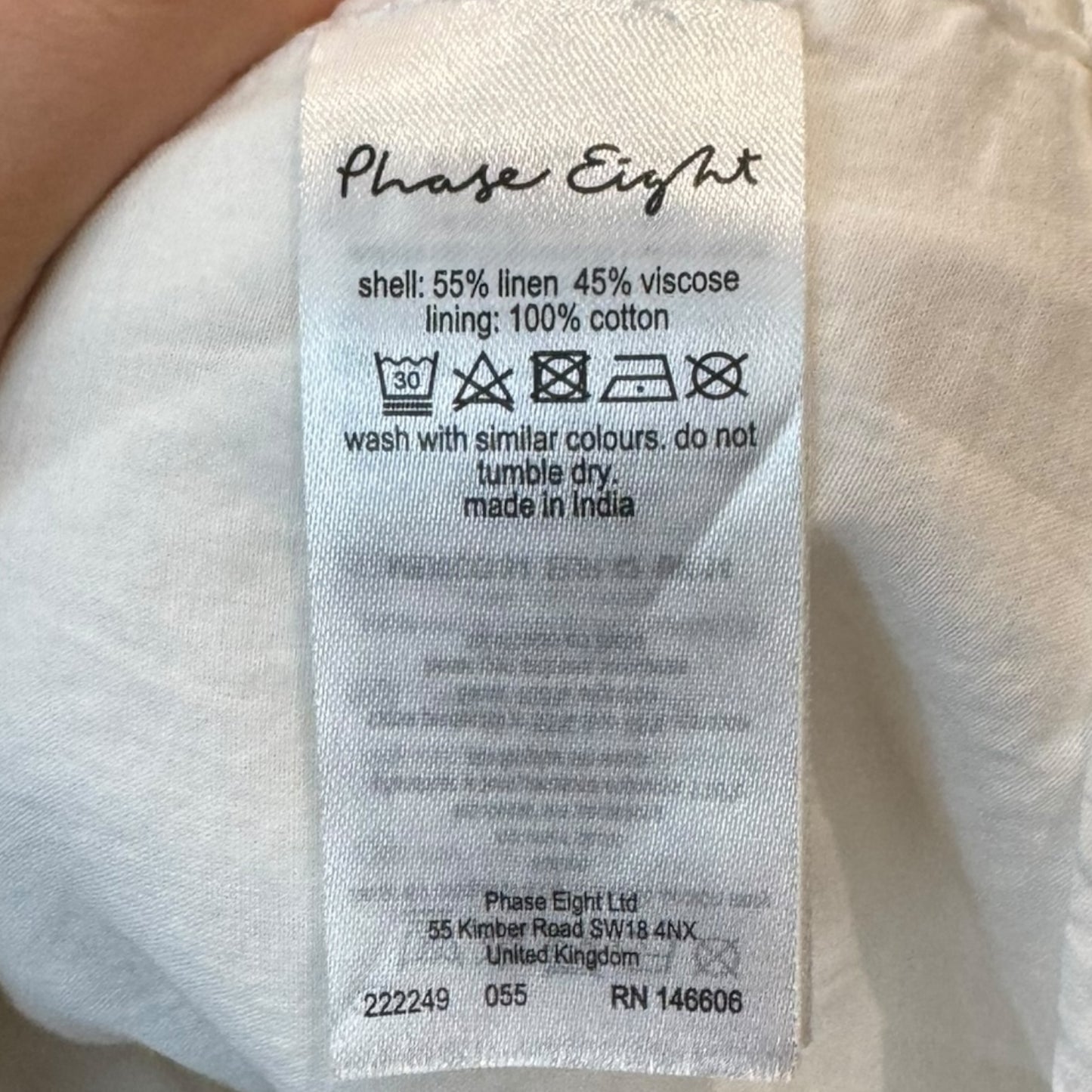 Phase Eight White Becky Midi Dress - 14 - NEW