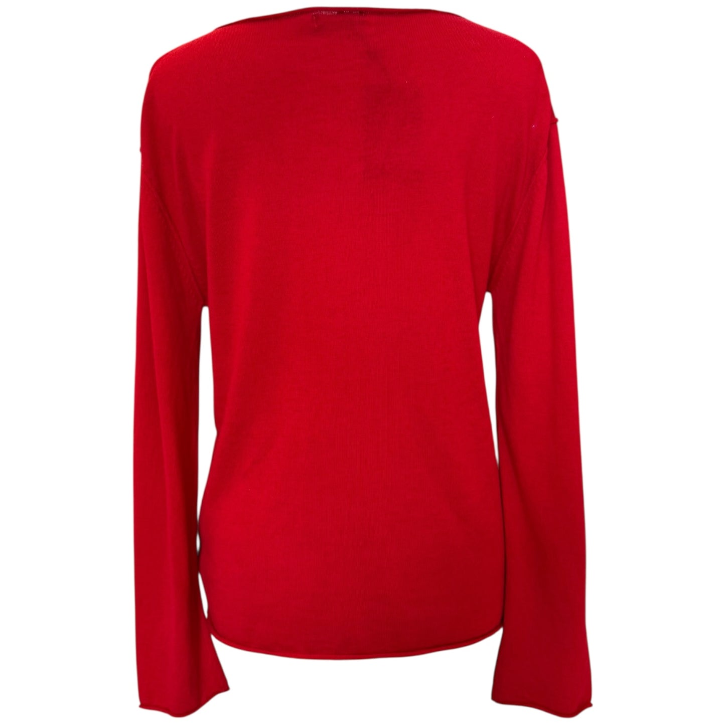 Massimo Dutti Red Wool Blend Sweater - 10 - NEW