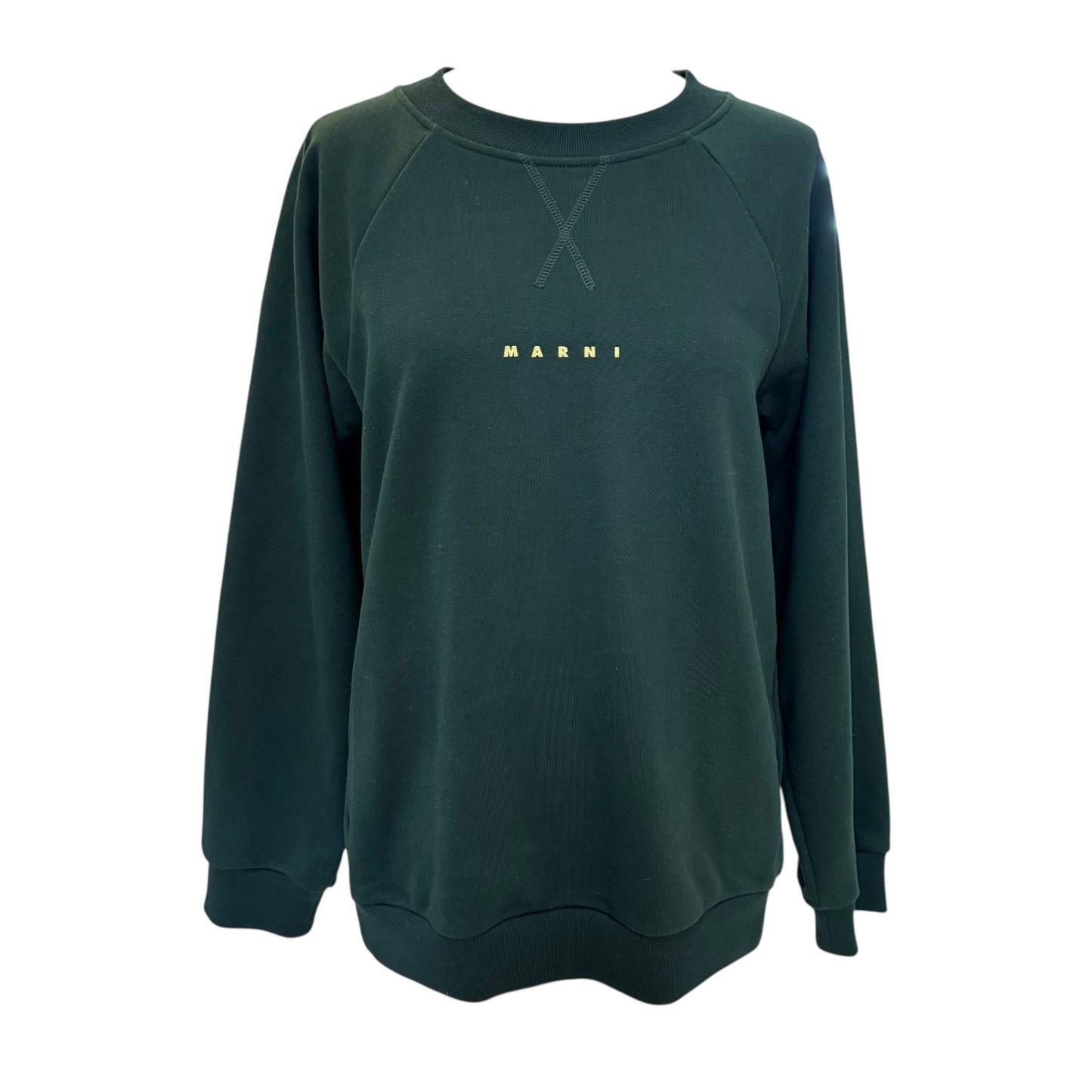 Marni Dark Green Logo Sweater - 12