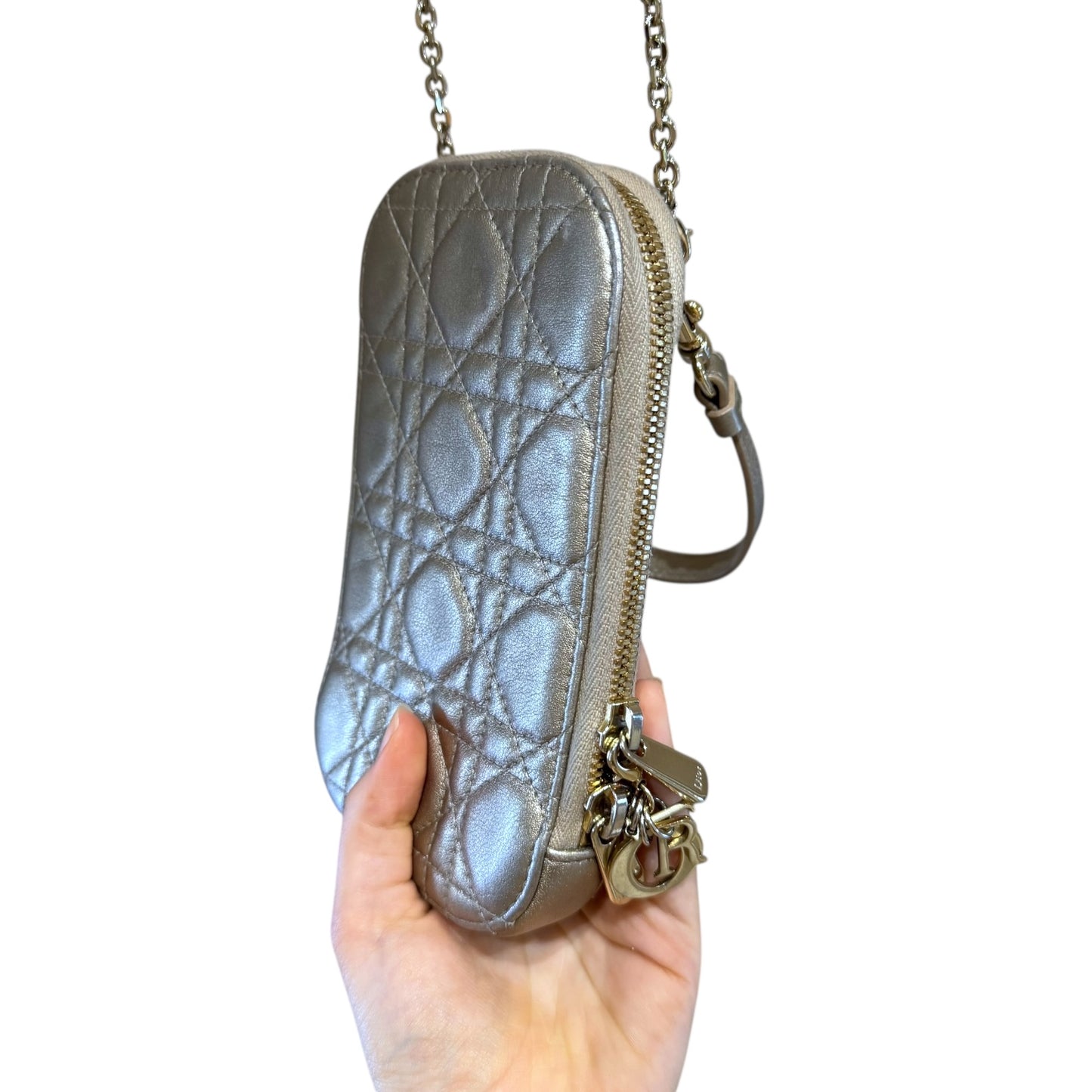 Dior Gold Call-in Lady Dior Phone Holder
