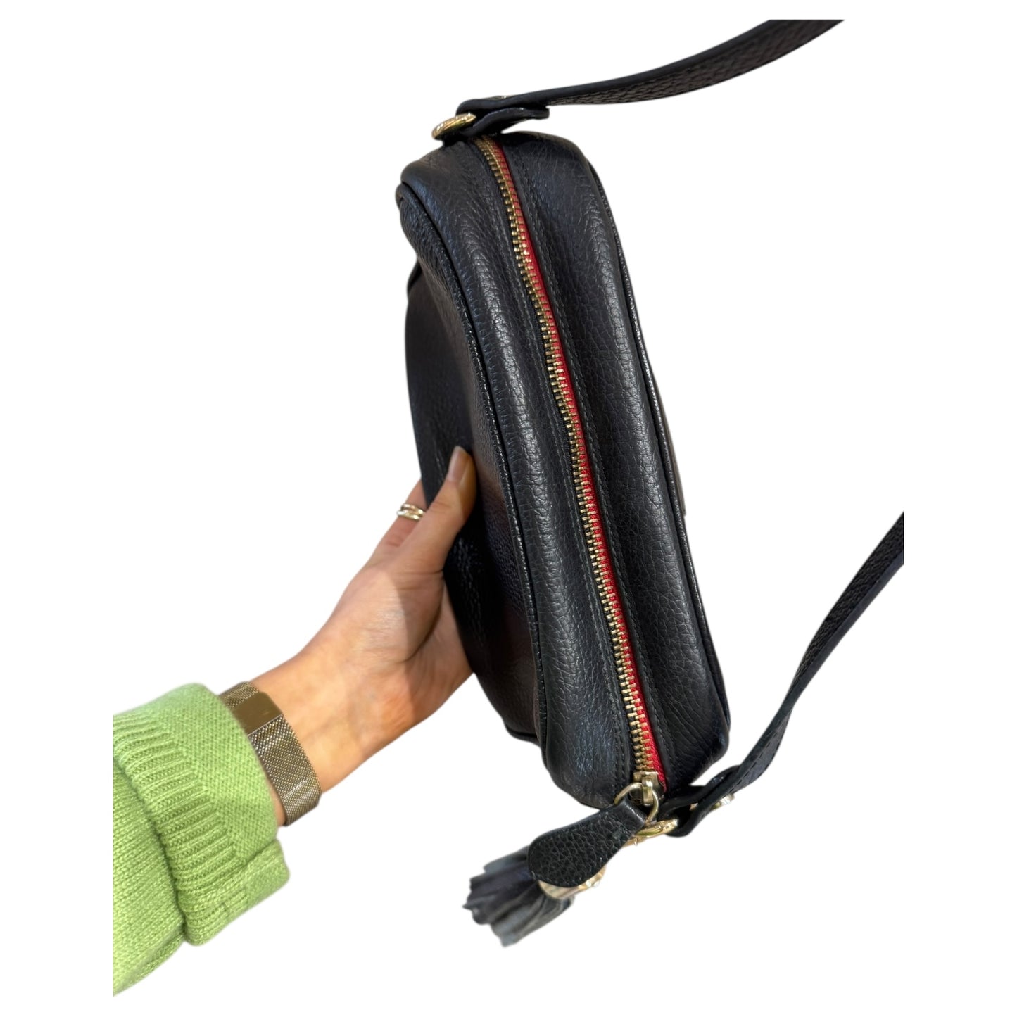 Russell & Bromley Black Camera Crossbody Bag