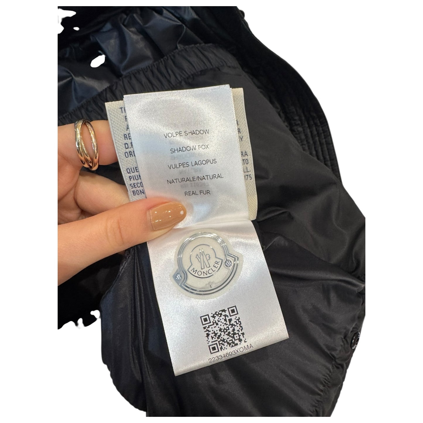 Moncler Grenoble Beverley Quilted Shell Jacket Cream and Black Trim - 8