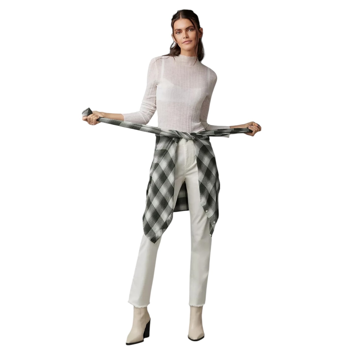 Pilcro White Cream Trousers - 10/12