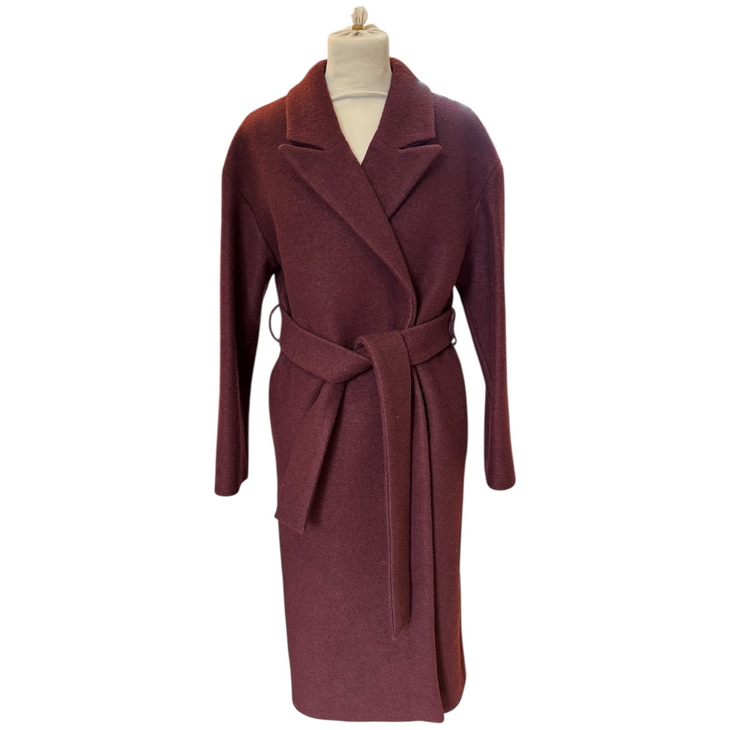 COS Maroon Wool Coat - 10