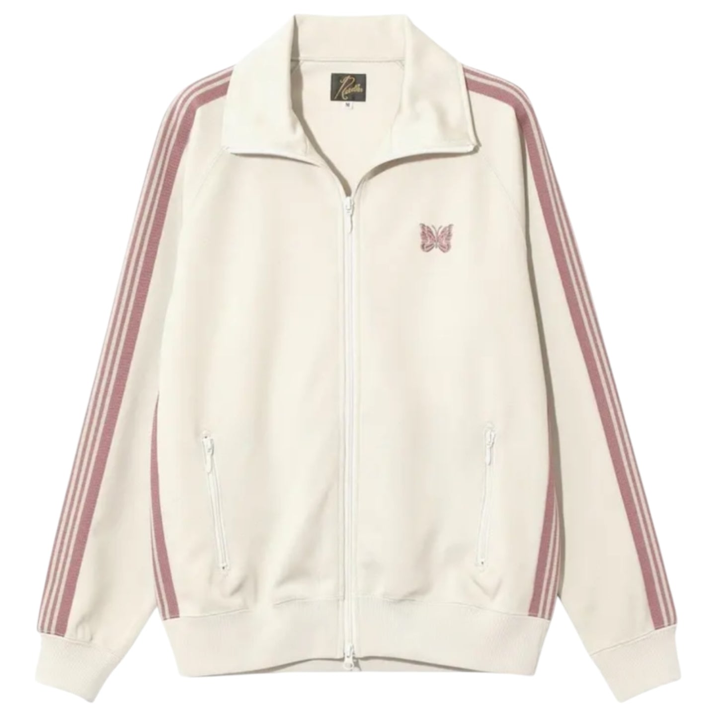 Needles Track Jacket in Cream and Dusk Pink - 10