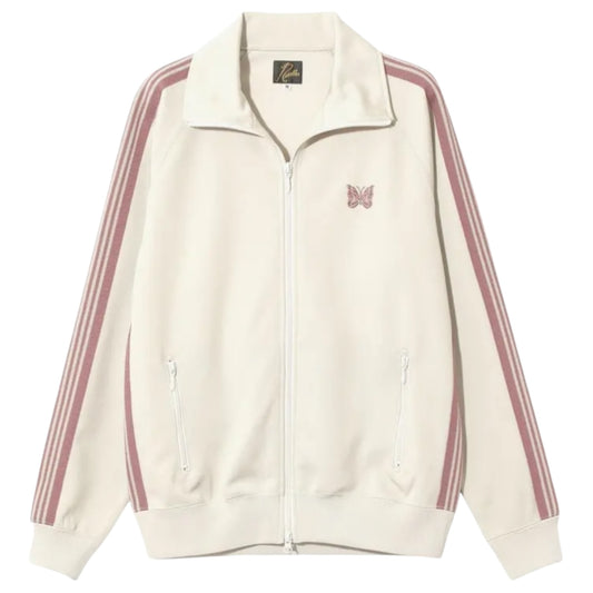 Needles Track Jacket in Cream and Dusk Pink - 10