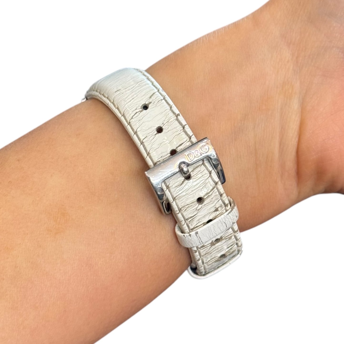 Dolce and Gabbana Silver Diamante Watch