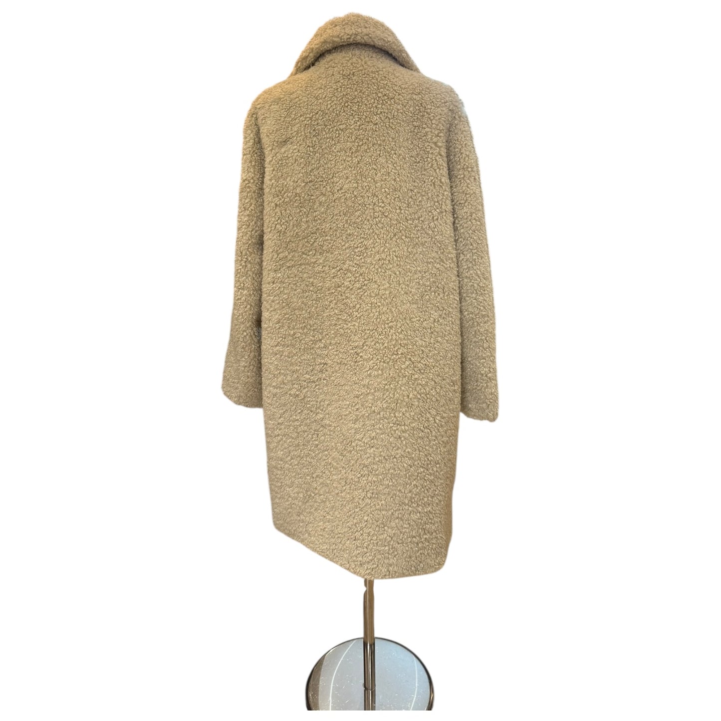 Rino and Pelle Cream Teddy Fleece Setia Coat - 14