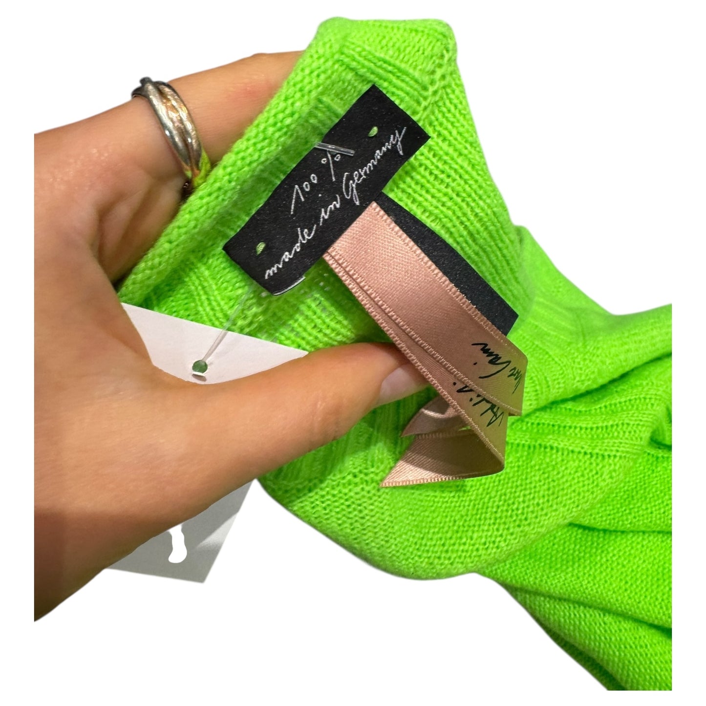 Marc Cain Lime Green Wool Blend Jumper - 14 - NEW