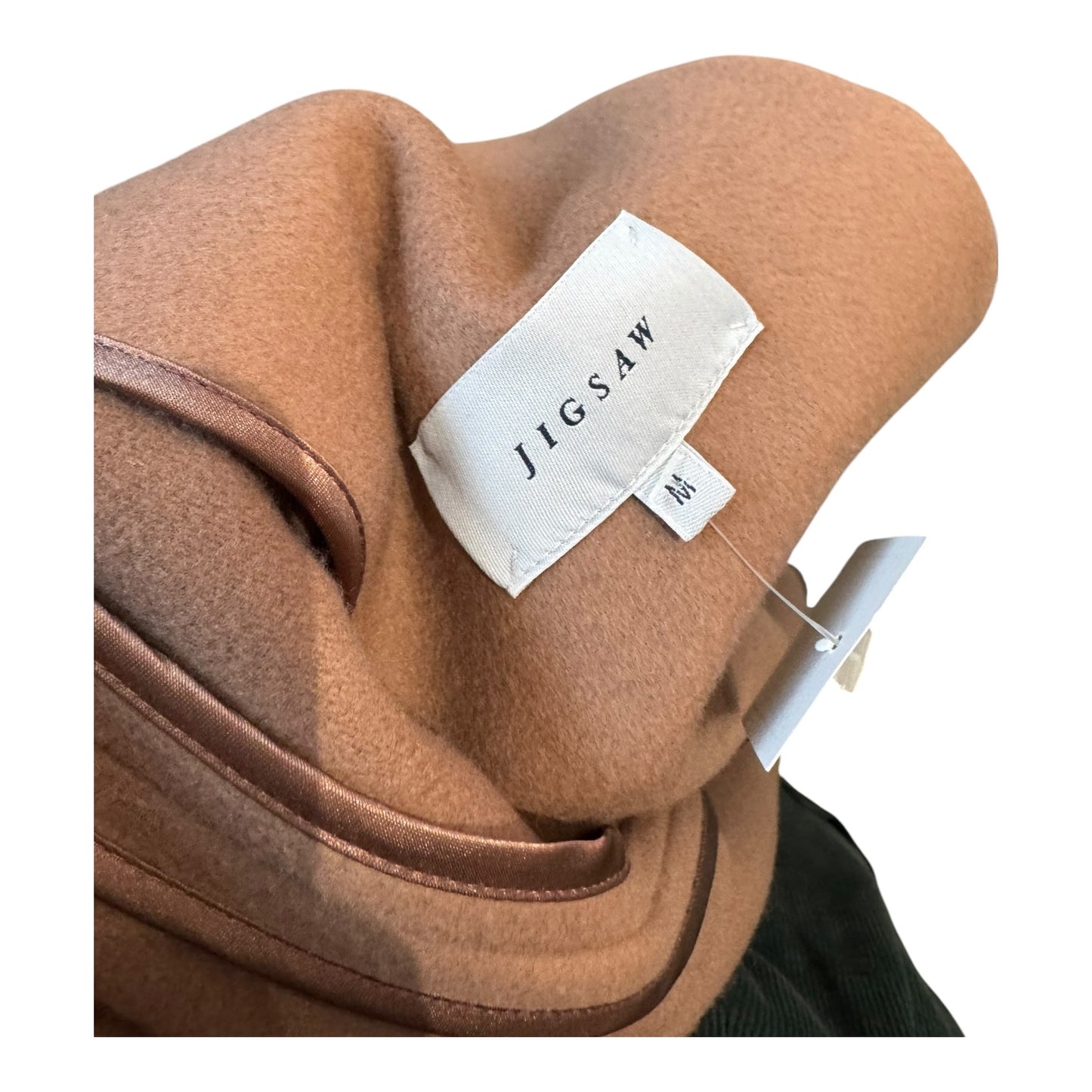 Jigsaw Blush Rose Wrap Wool and Cashmere Coat - 12