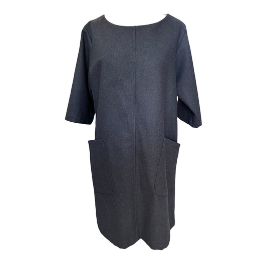 Toast Navy Wool Dress - 12/14