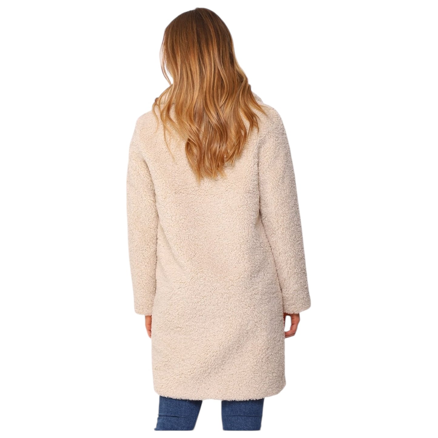 Rino and Pelle Cream Teddy Fleece Setia Coat - 14