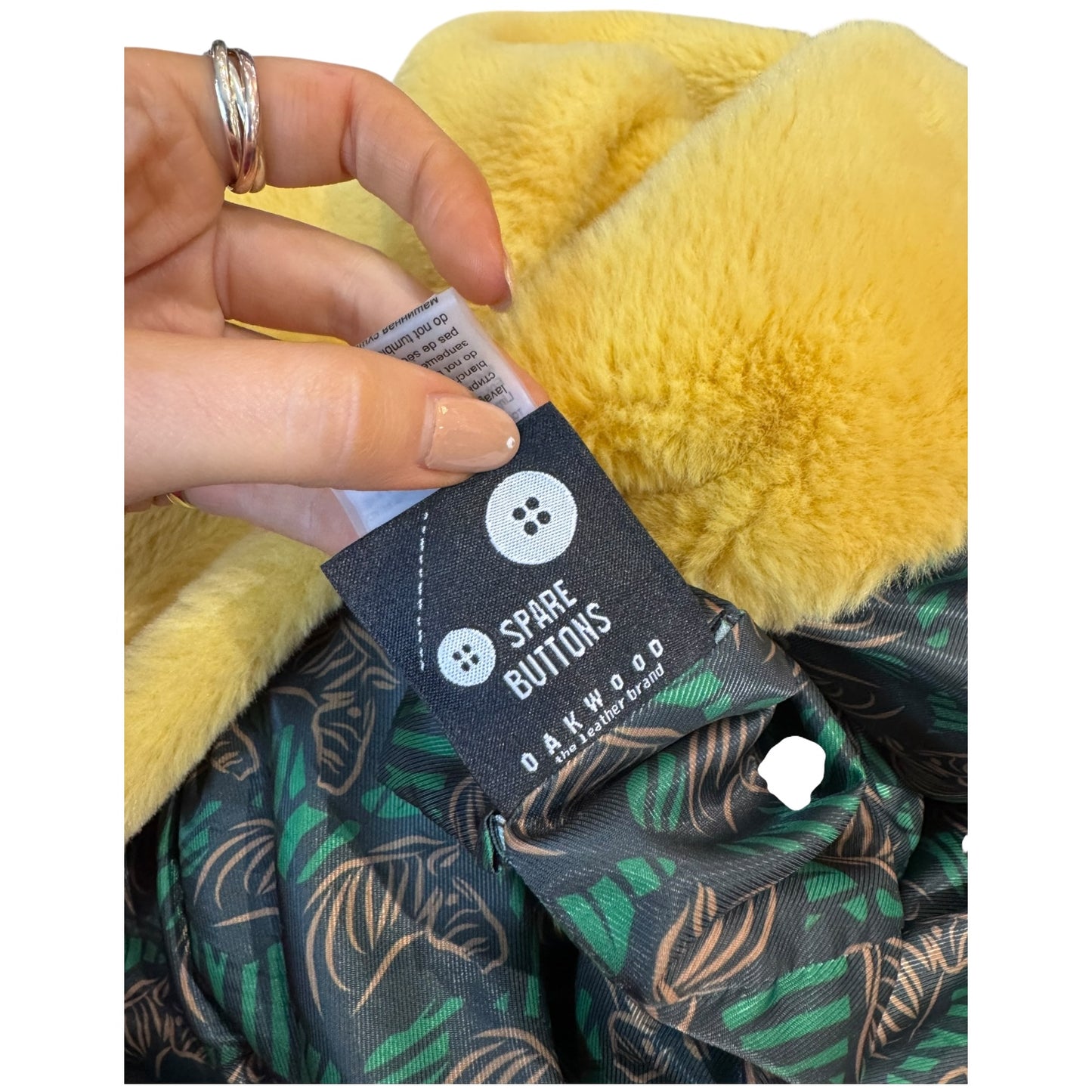 Oakwood Yellow Faux Fur Coat - 10