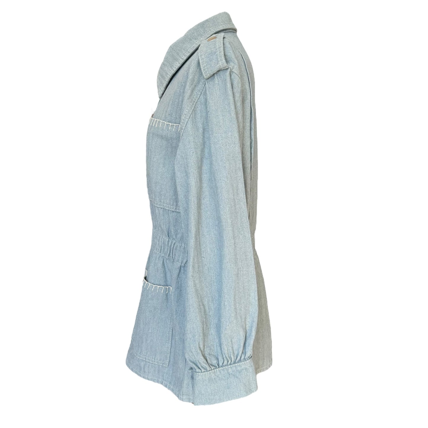 Seventy + Mochi Herringbone Denim Jacket - 12