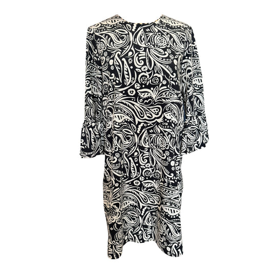 DoubleJ Black and Cream Patterned Dress - 12