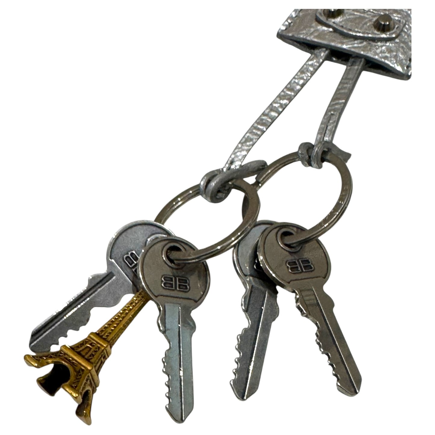 Balenciaga Silver Key Chain