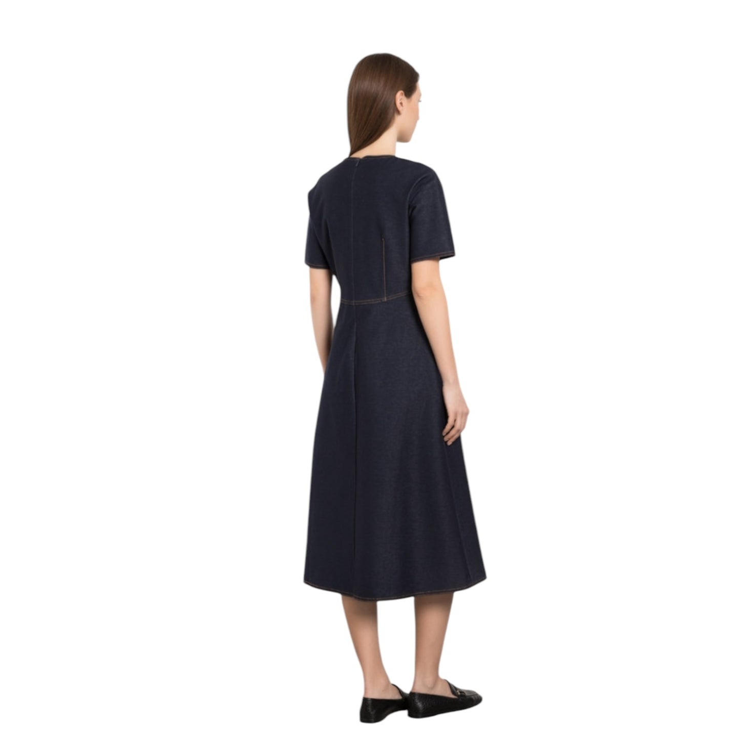 Max Mara Leisure Dark Denim Dress - 12 - NEW