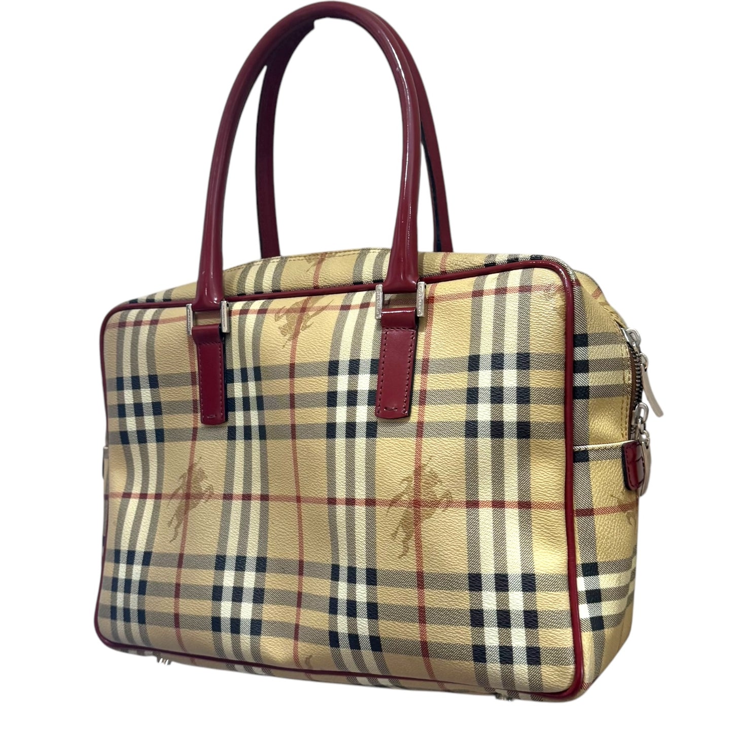 Burberry Nova Check and Red Bag