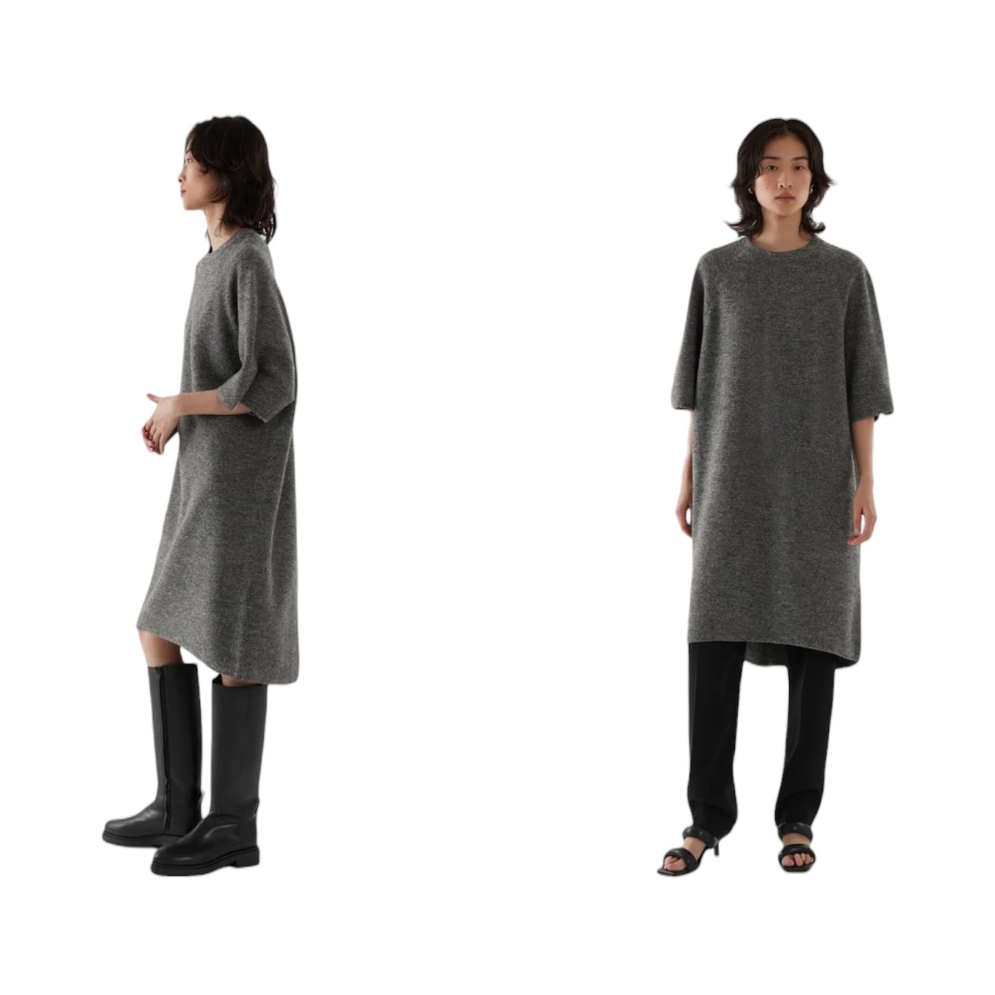 COS Grey Wool Dress - 10/12
