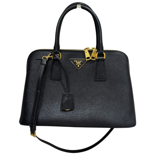 Prada Black Promenade Saffiano Lux Bag