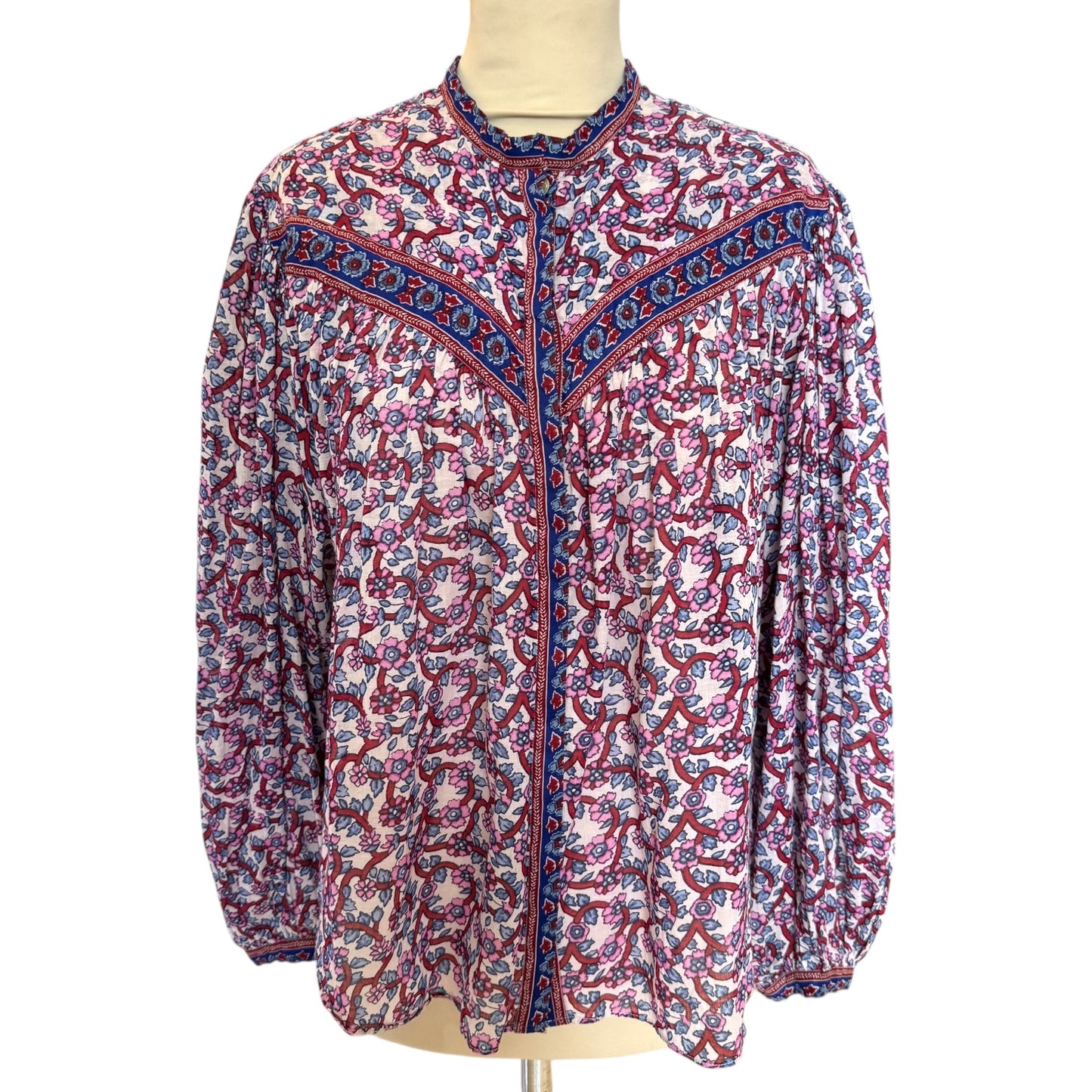 Isabel Marant Salika Purple Cotton Top - 10