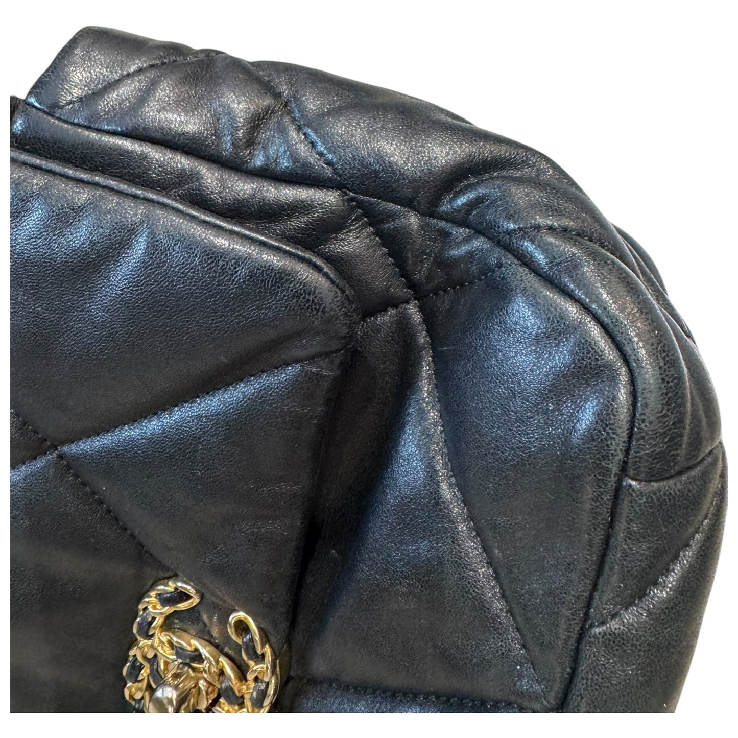 Chanel Black Quilted '19' Bag