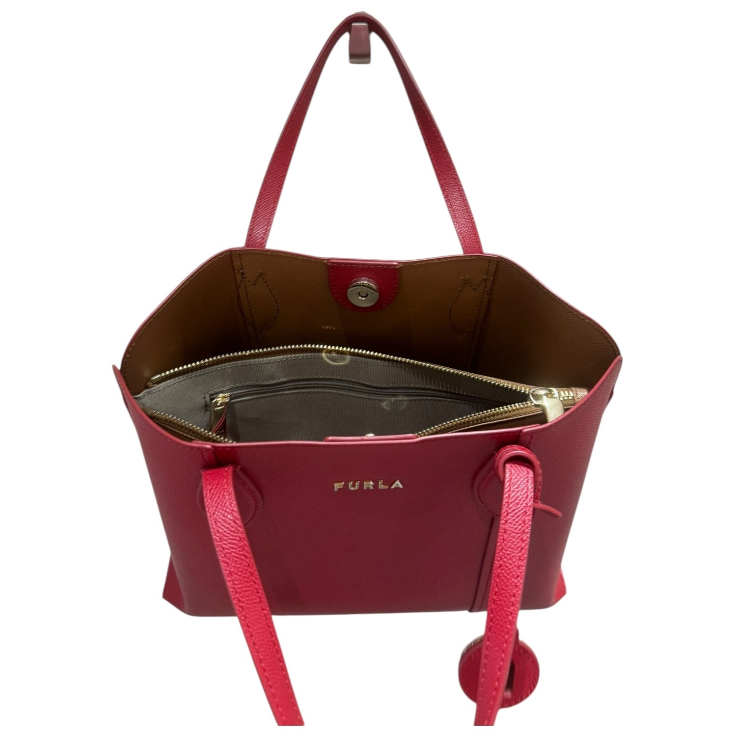 Furla Vittoria M Tote Bag in Maroon