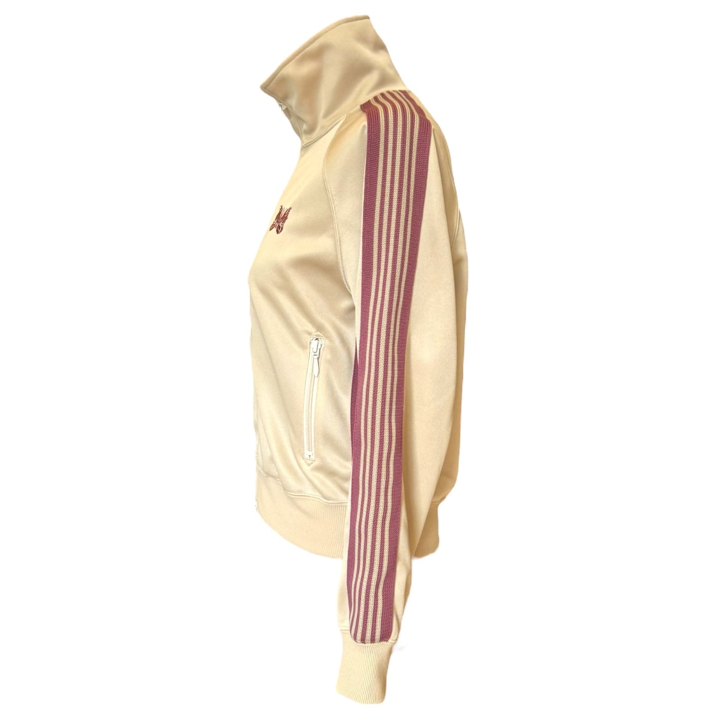 Needles Track Jacket in Cream and Dusk Pink - 10