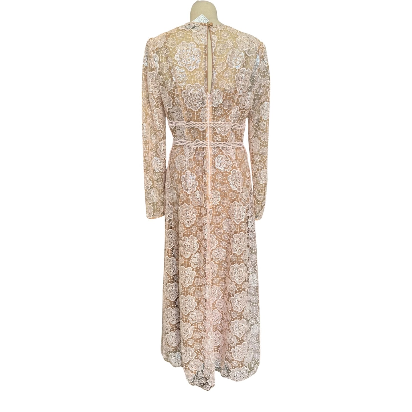 Self-Portrait Rose Lace Maxi Dress - 12